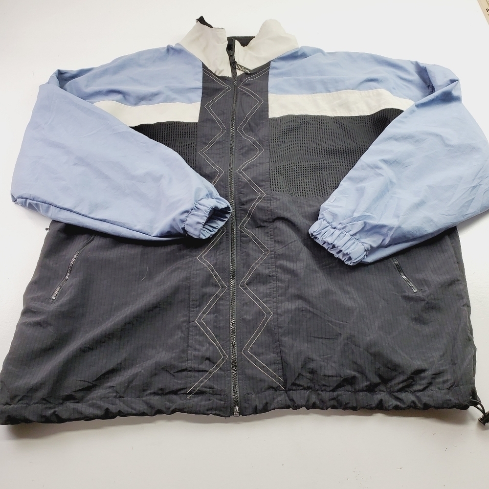 Vintage‎ Wilson Mens Tennis Windbreaker Track Jacket Size XL